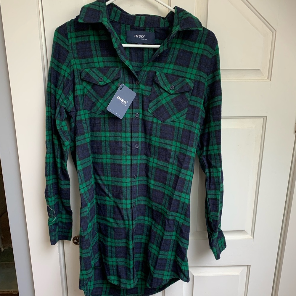 NanaMacs flannel dress.